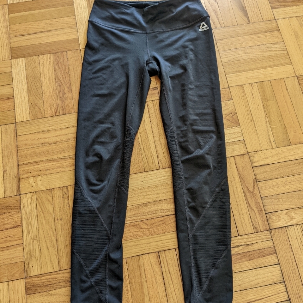 Black Reebok Mesh Leggings XS